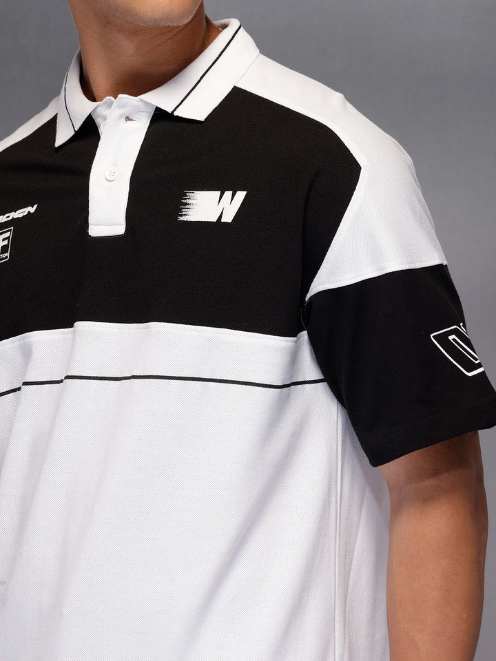 Classic Cut And Sew Polo T-Shirt   |  White