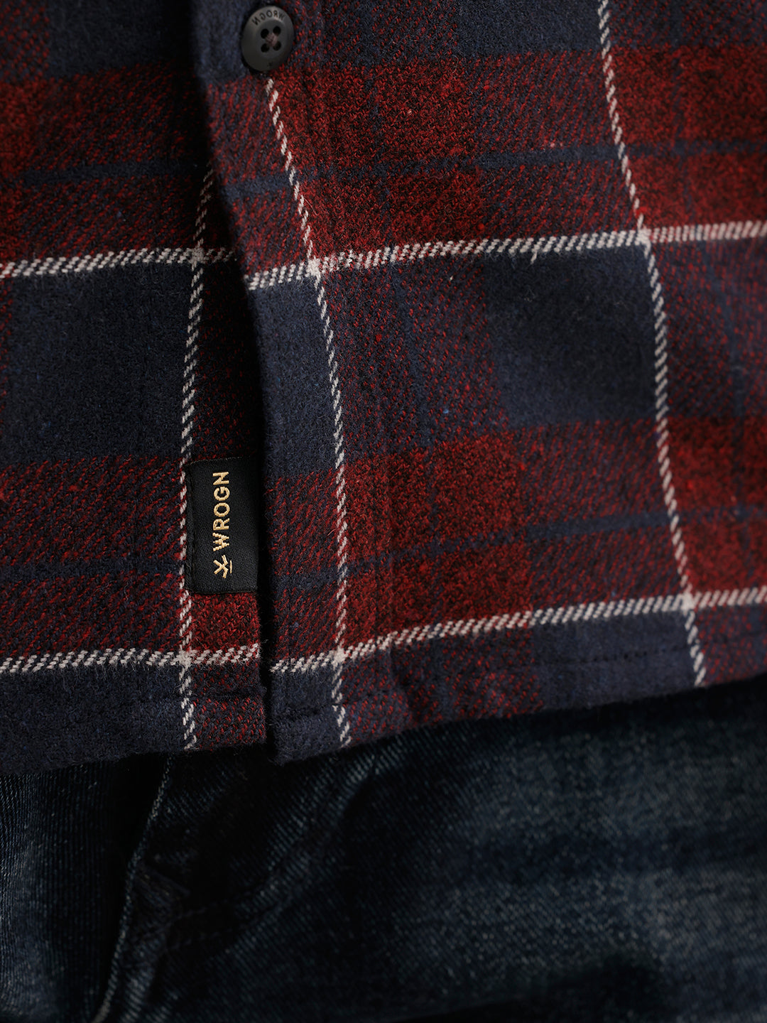 Slim Fit Full Sleeve Checkered Shirt | Maroon | WSH02FSSL0329S