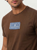 Slim Fit Patch Detail T-Shirt | Brown