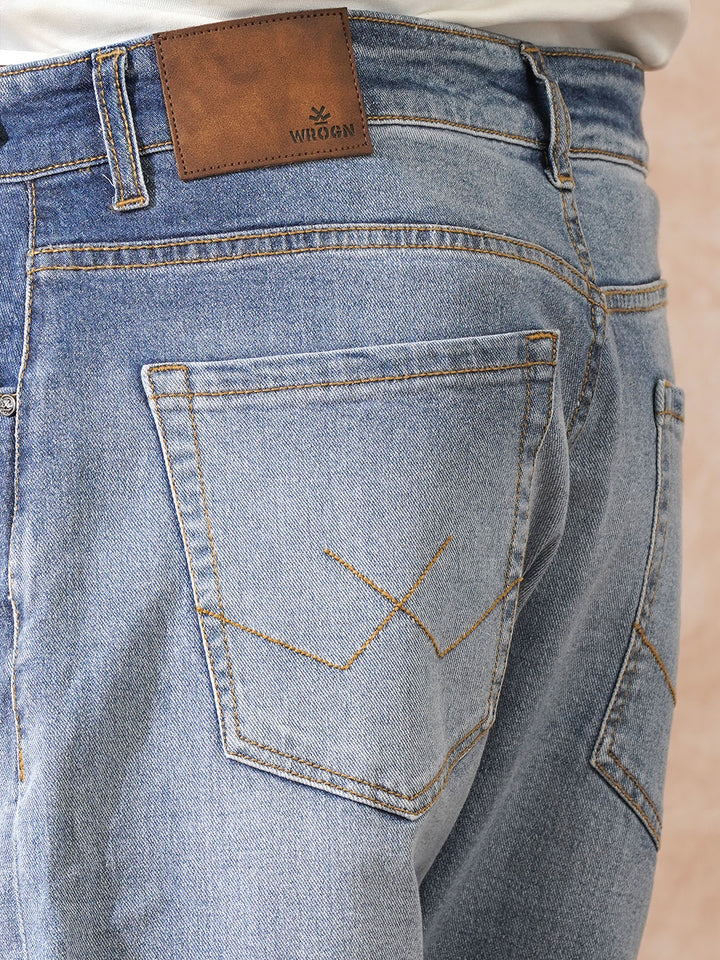 Vintage Distressed Anti Fit Jeans | Blue