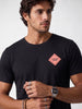 Regular Fit Placement Printed T-Shirt | Black | WSTS052CF