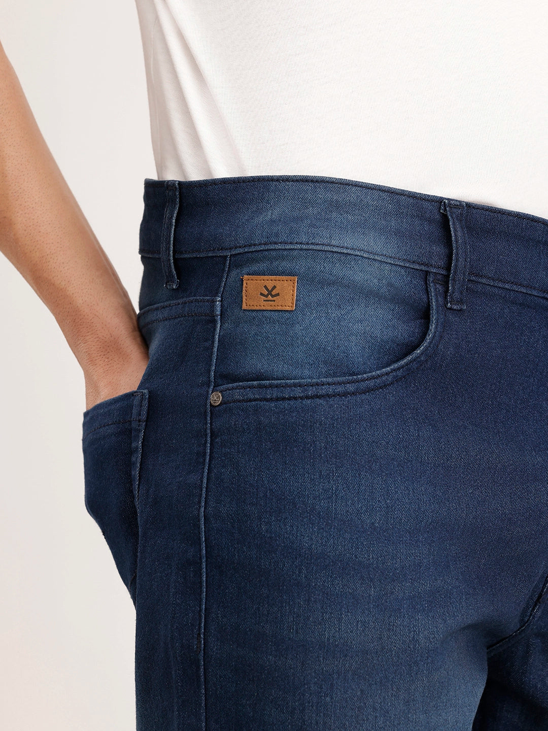 Boot Cut Fit Denim Jeans | Dark Blue