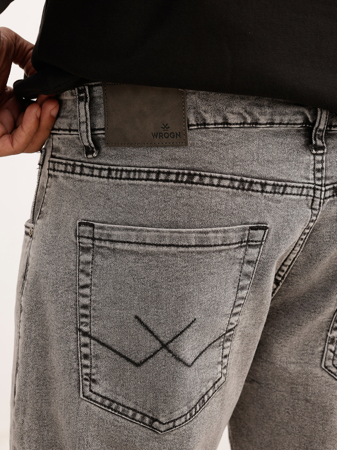 Washed Slim Fit Denim Jeans | Grey