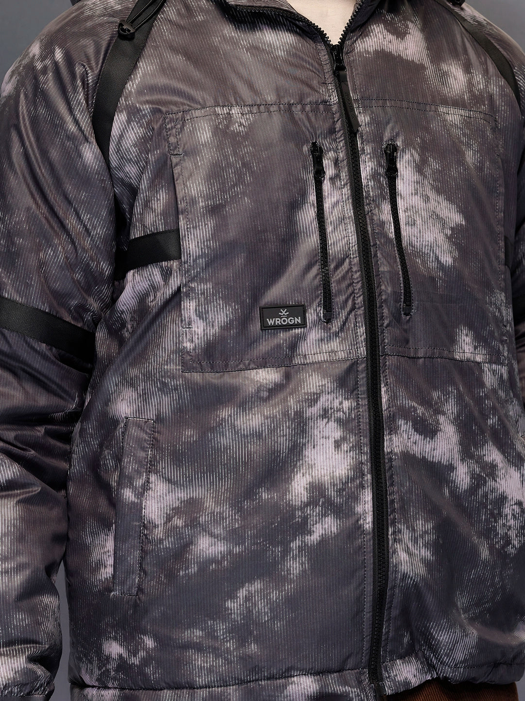 Men's Oversized Fit Puffer Jacaket   |  Black