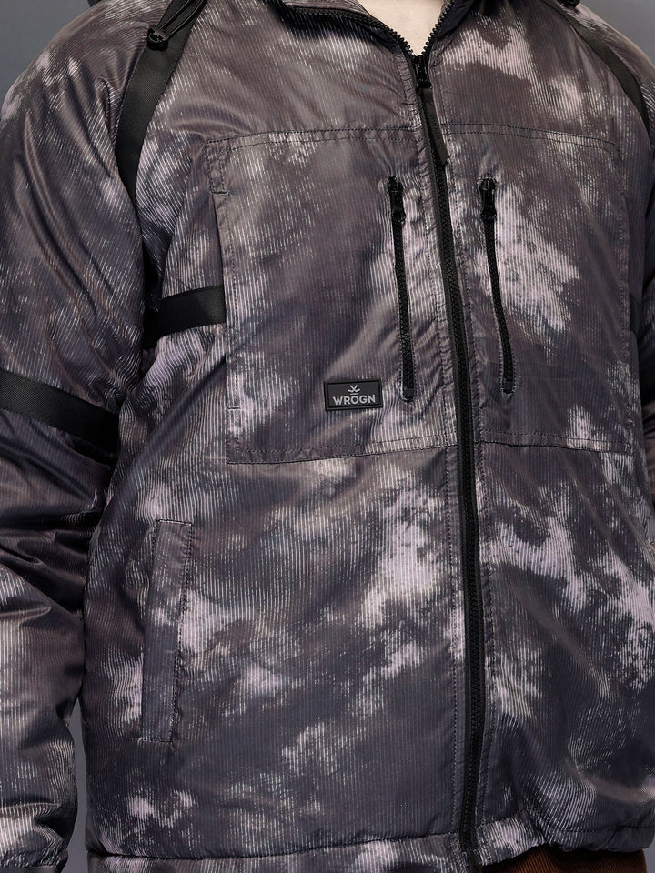 Men's Oversized Fit Puffer Jacaket   |  Black