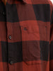 Regular Fit Checkered Shirt | Brown