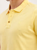 Solid Slim Fit Polo T-Shirt | Yellow