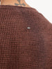 Regular Fit Textured Cable Knit Sweater | Brown