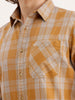 Regular Fit Checkered Shirt | Khaki