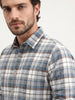 Regular Fit Checkered Shirt | Blue