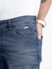 Skinny Cropped Washed Denim Jeans | Blue