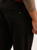 Solid Straight Fit Trouser | Black