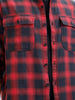 Wrogn Men's Drop-Shoulder Checked Oversized Casual Shirt | Red
