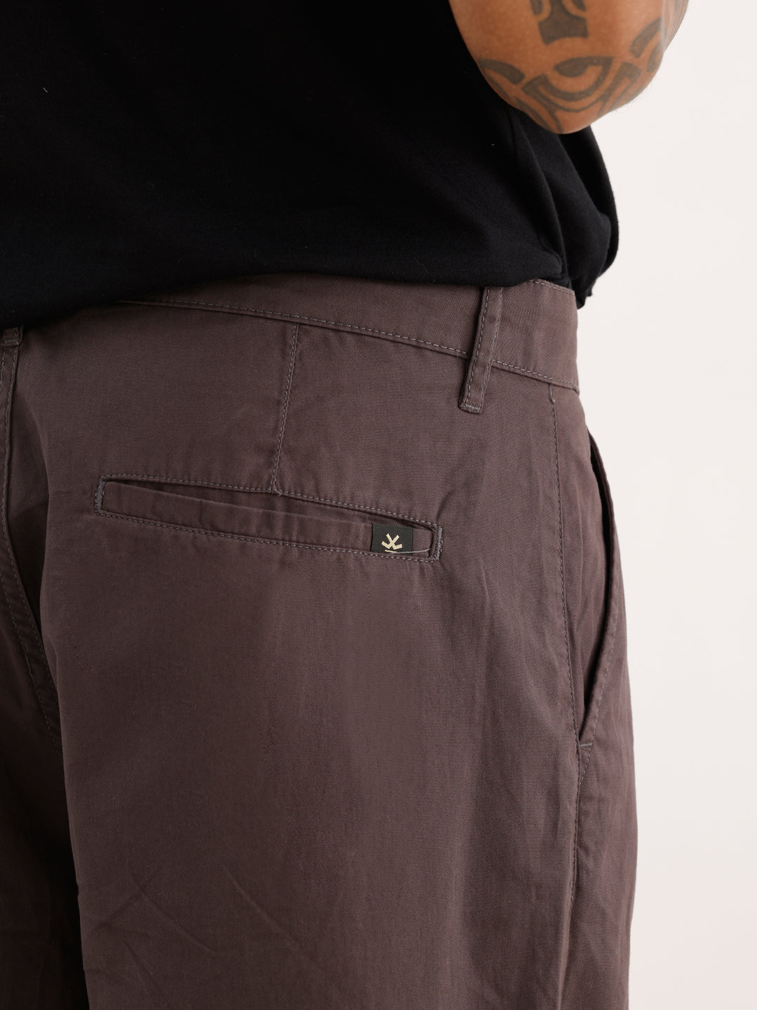 Solid Loose Fit Trouser | Dark Grey