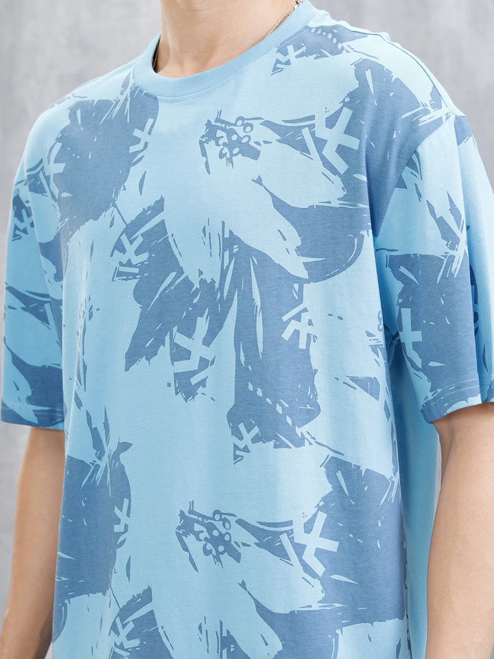 Graphic AOP T-Shirt | Blue
