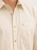 Solid Regular Fit Full Sleeve Shirt | Beige