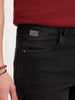 Straight Fit Denim Jeans | Black