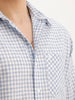 Regular Fit Full Sleeve Checkered Shirt | Light Blue | WWSH0724MAZ
