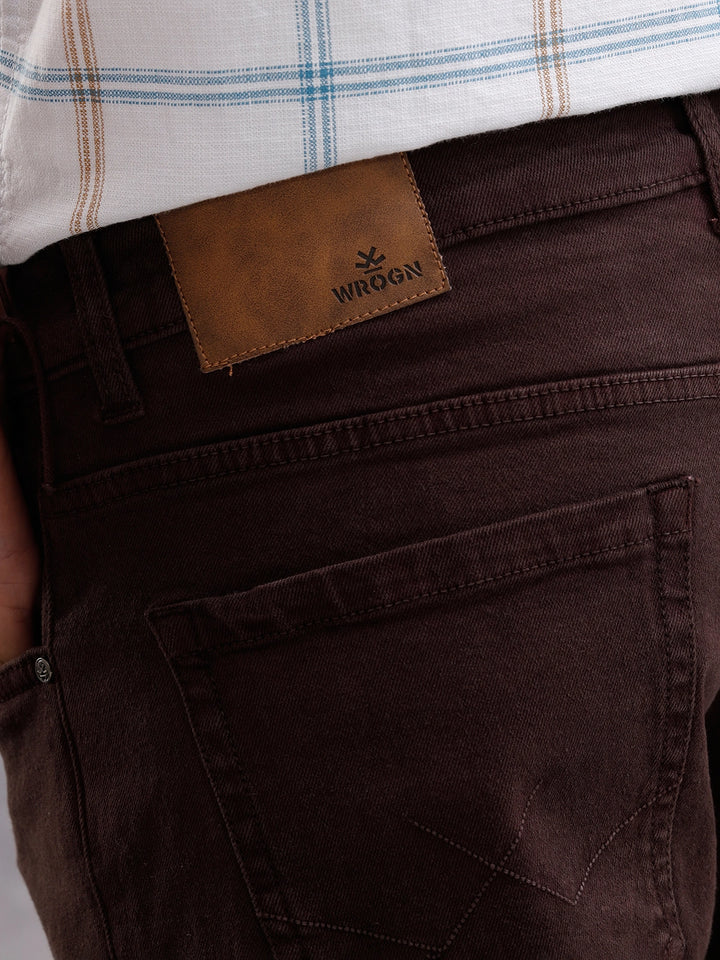 Overdyed 5 Pocket Jeans | Brown