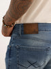 Distressed Skinny Fit Denim Jeans | Light Blue