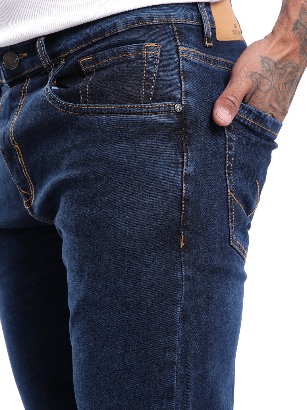 Timeless Five Pocket Dark Blue Jeans