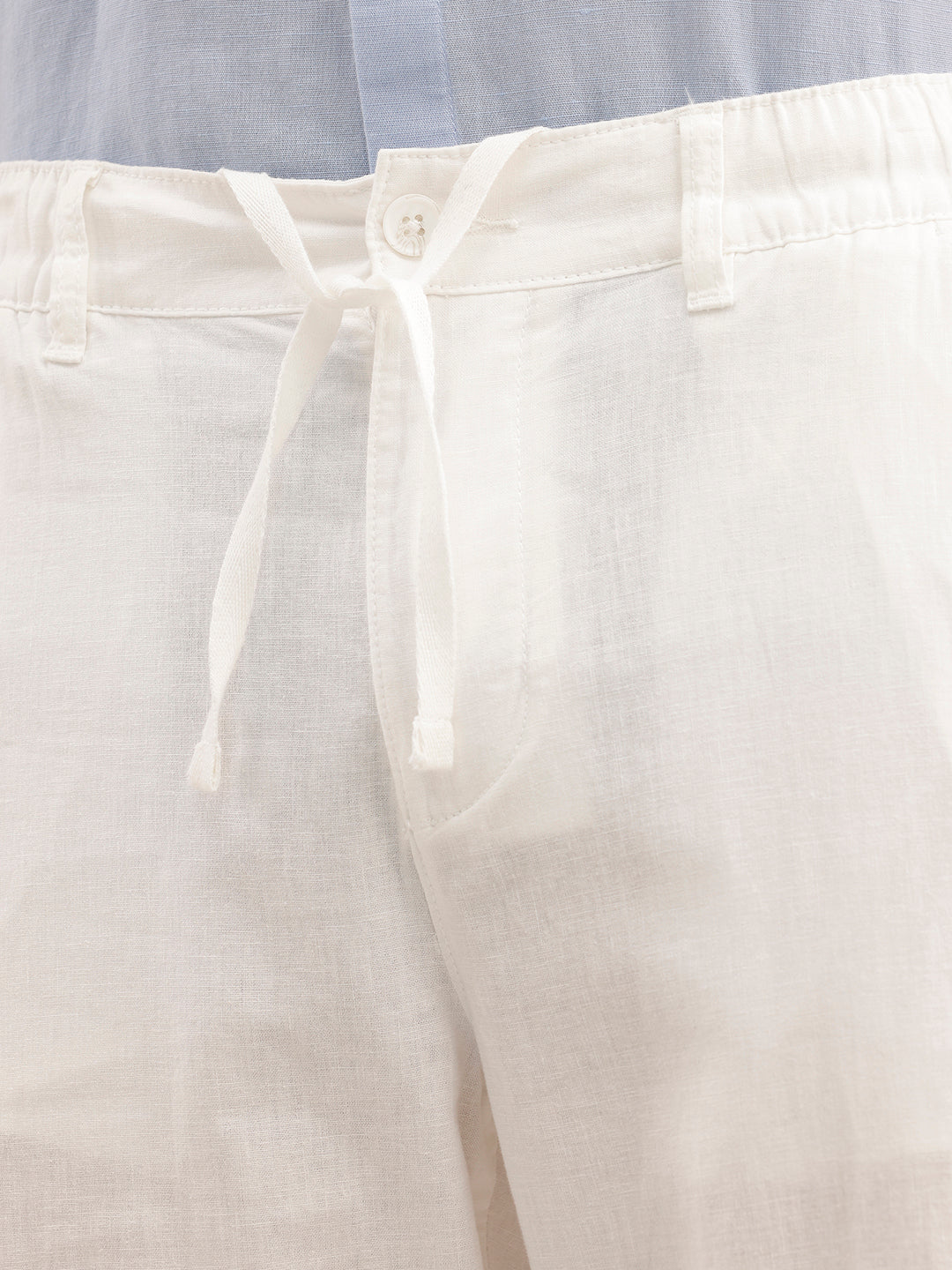 Loose Fit Mens Casual Wear Trouser  | White