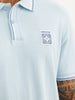 Slim Fit Tipping Collar Polo T-Shirt | Light Blue