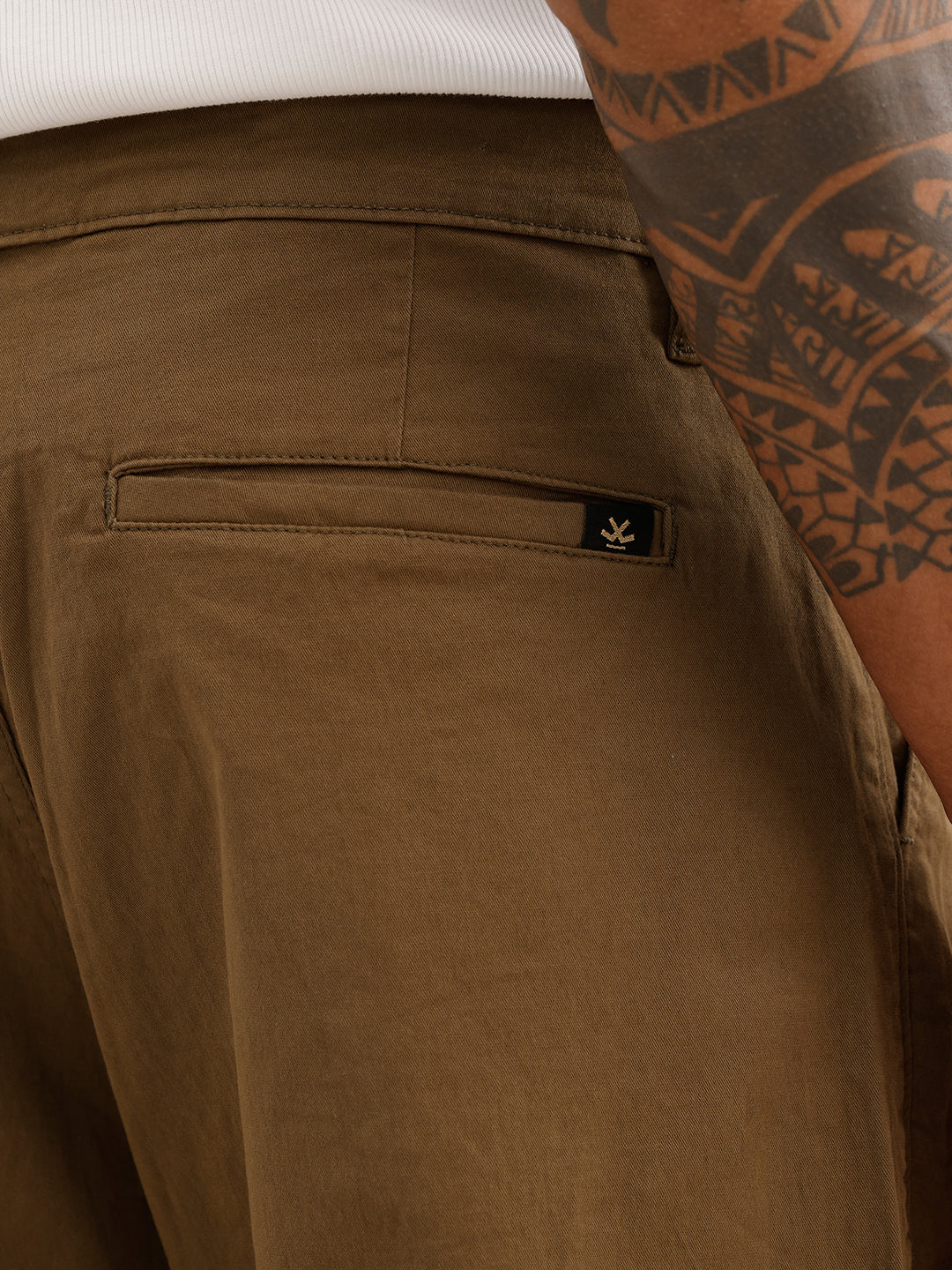 Solid Loose Fit Trouser | Olive