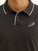 Slim Fit Tipping Copllar Polo T-Shirt | Dark Grey