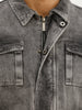 Slim Fit Douible Pocket Denim Jacket | Grey