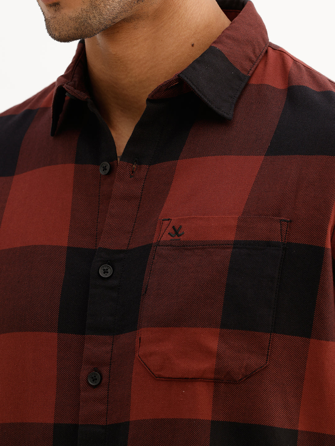 Regular Fit Checkered Shirt | Blue
