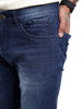 Basic Dark Blue Five Pocket Twill Jeans