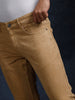 Solid Brown Classic Jeans