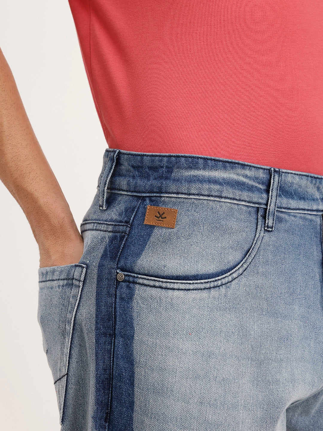 Loose Fit Faded Denim Jeans | Light Blue