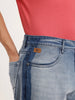 Loose Fit Faded Denim Jeans | Light Blue
