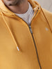 Solid Snug Yellow Hoodie