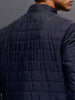Men's Slim Fit Zip-up Nylon Jacket with Bottom Rib  |  Olive