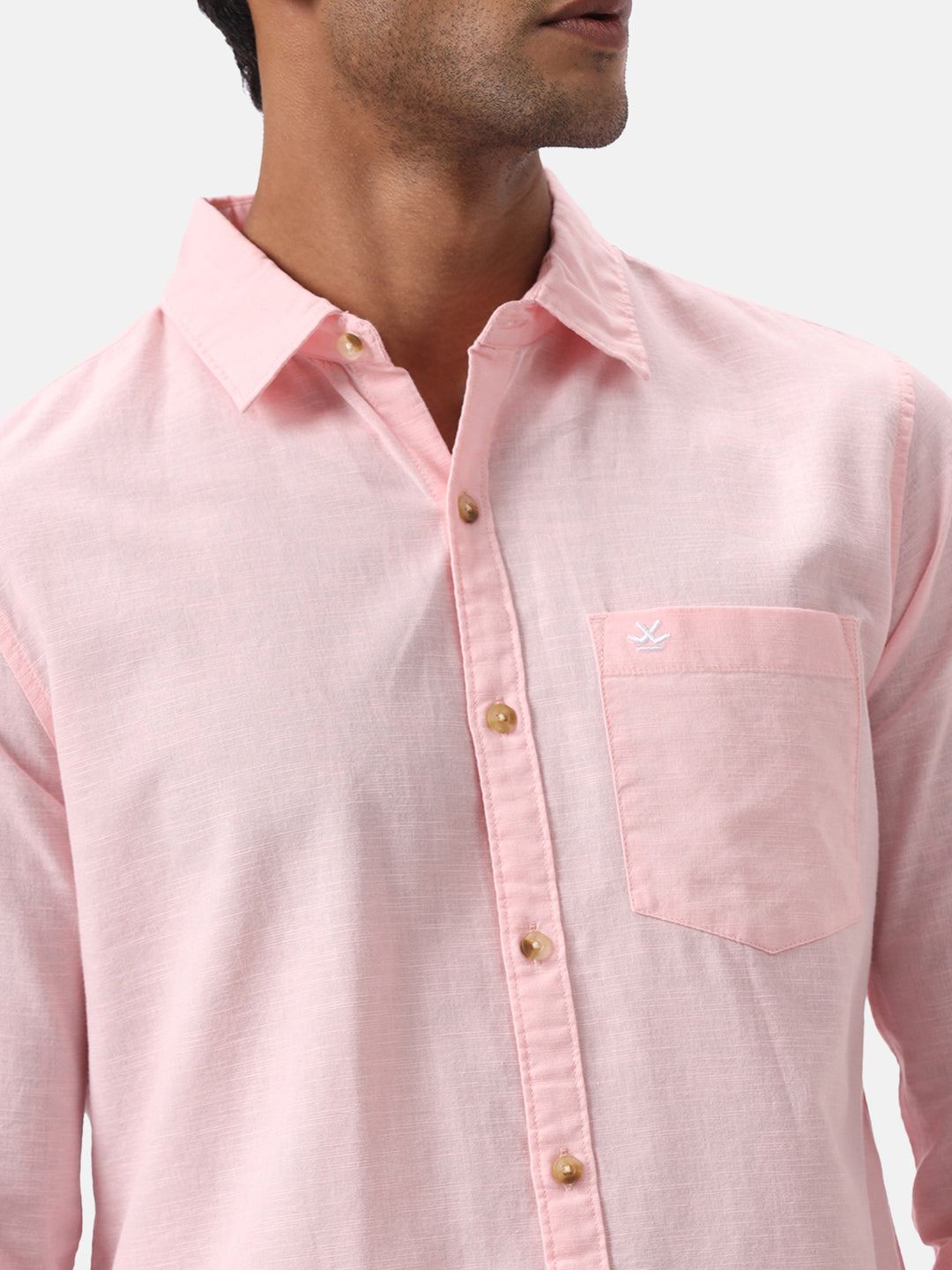 Pink Suave Solid Shirt