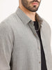 Slim Fit Striped Shirt | Grey