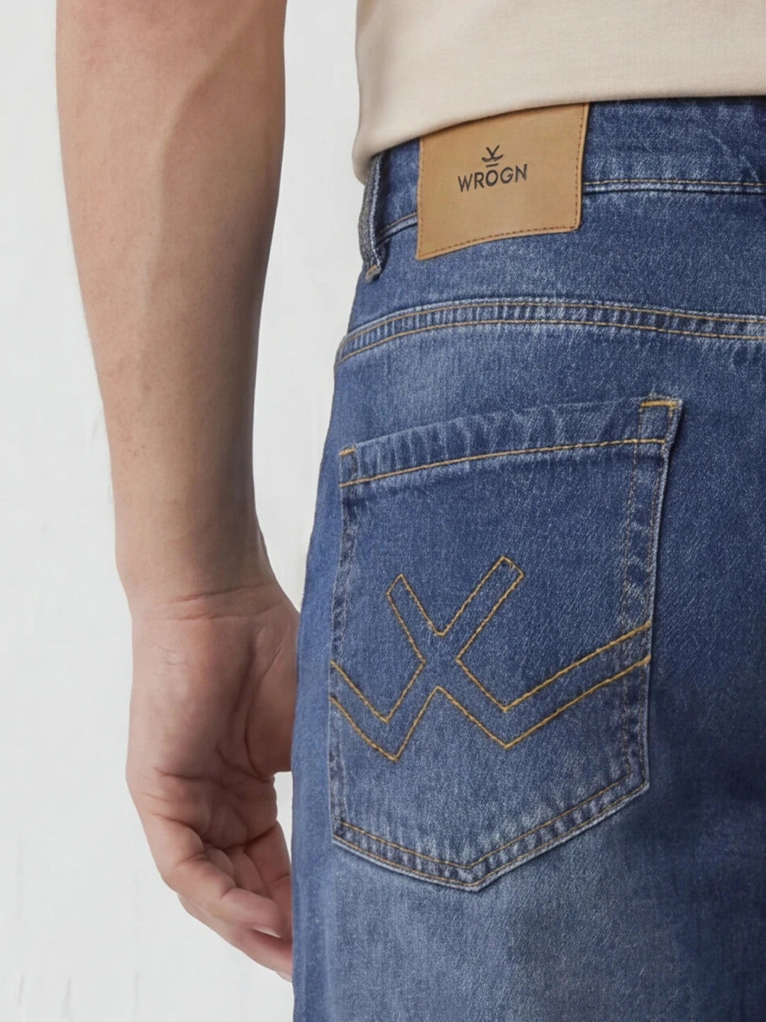 Anti Fit Light Faded Denim Jeans | Blue