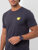 Regular Fit Placement Printed T-Shirt | Black