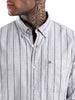 Grey Dobby Stripes Shirt