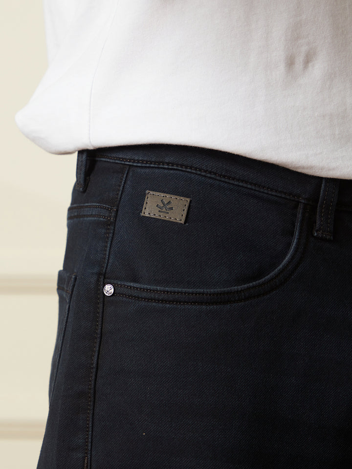 Solid Loose Fit Jeans | Black