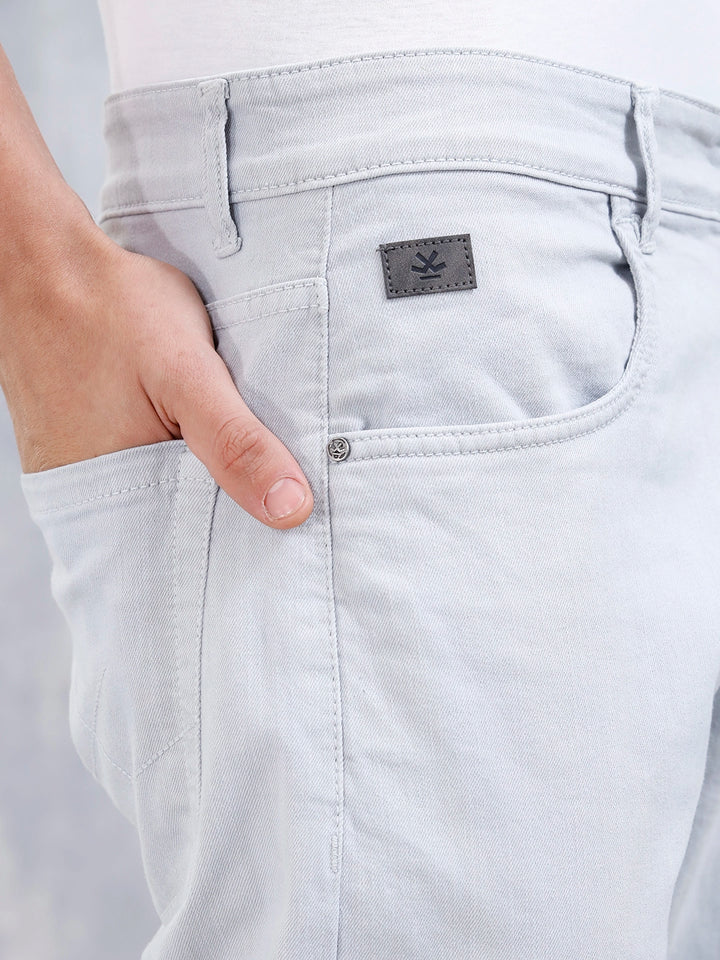 Men's Casual Slim Fit Jeans | Grey