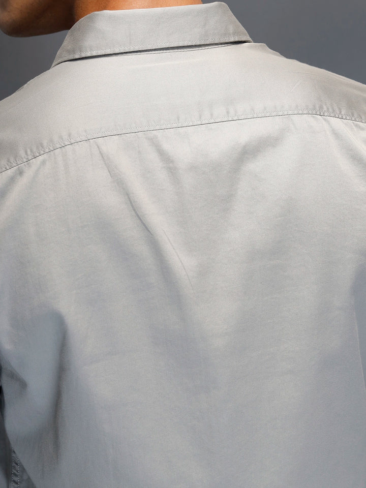 Men's Casual Slim Fit Shirt | Grey