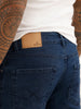 Faded Slim Fit Denim Jeans | Dark Blue | WUJN2616F