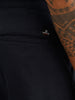 Solid Straight Fit Trouser | Navy Blue