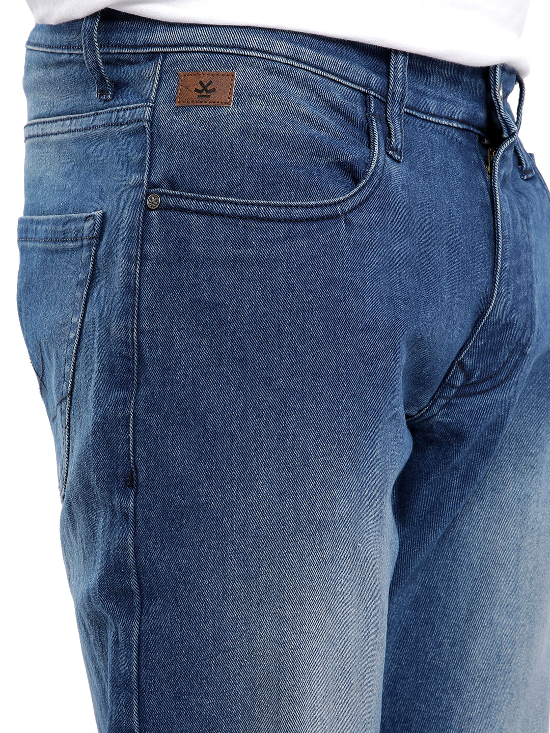 Elite Blue 5 Pocket Slim Fit Jeans