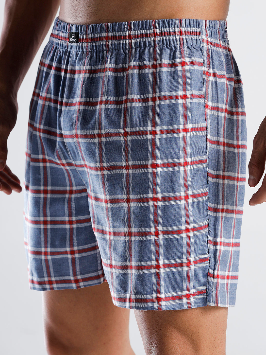 Relaxed Fit Checked Boxer