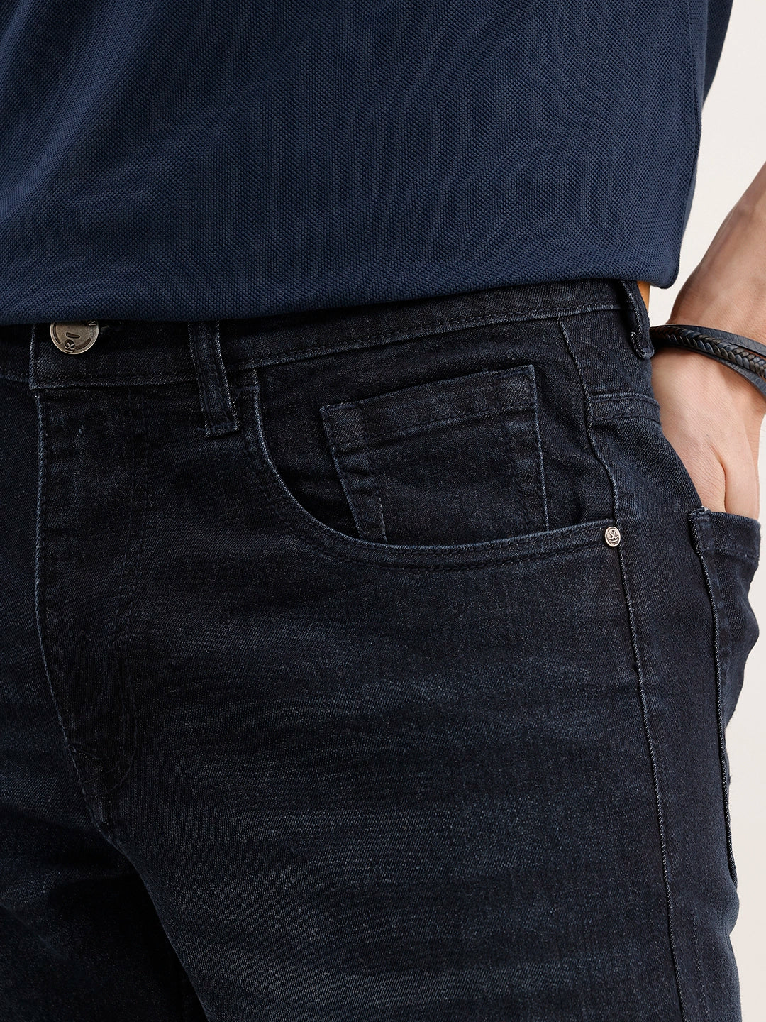 Straight Fit Denim Jeans | Blue